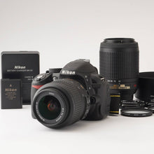 Load image into Gallery viewer, Nikon D3100 / Nikon DX AF-S NIKKOR 18-5mm f/3.5-5.6G VR / Nikon DX AF-S NIKKOR 55-20mm f/4-5.6G ED VR
