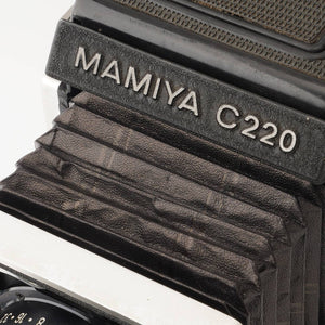 マミヤ Mamiya C220 PROFESSIONAL / MAMIYA SEKOR DS 105mm f/3.5 ブルードット