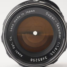 画像をギャラリービューアに読み込む, ペンタックス Pentax Asahi スーパータクマー Super Takumar 55mm f/1.8 M42マウント
