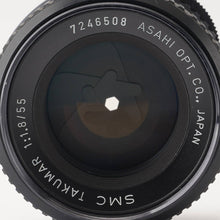 Load image into Gallery viewer, Pentax Asahi SMC TAKUMAR 55mm f/1.8 M42 mount
