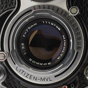 ミノルタ Minolta AUTOCORD III 6x6 二眼レフフィルムカメラ / ROKKOR 75mm F3.5