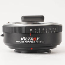 Load image into Gallery viewer, VILTROX Mount Adapter NF-M4/3
