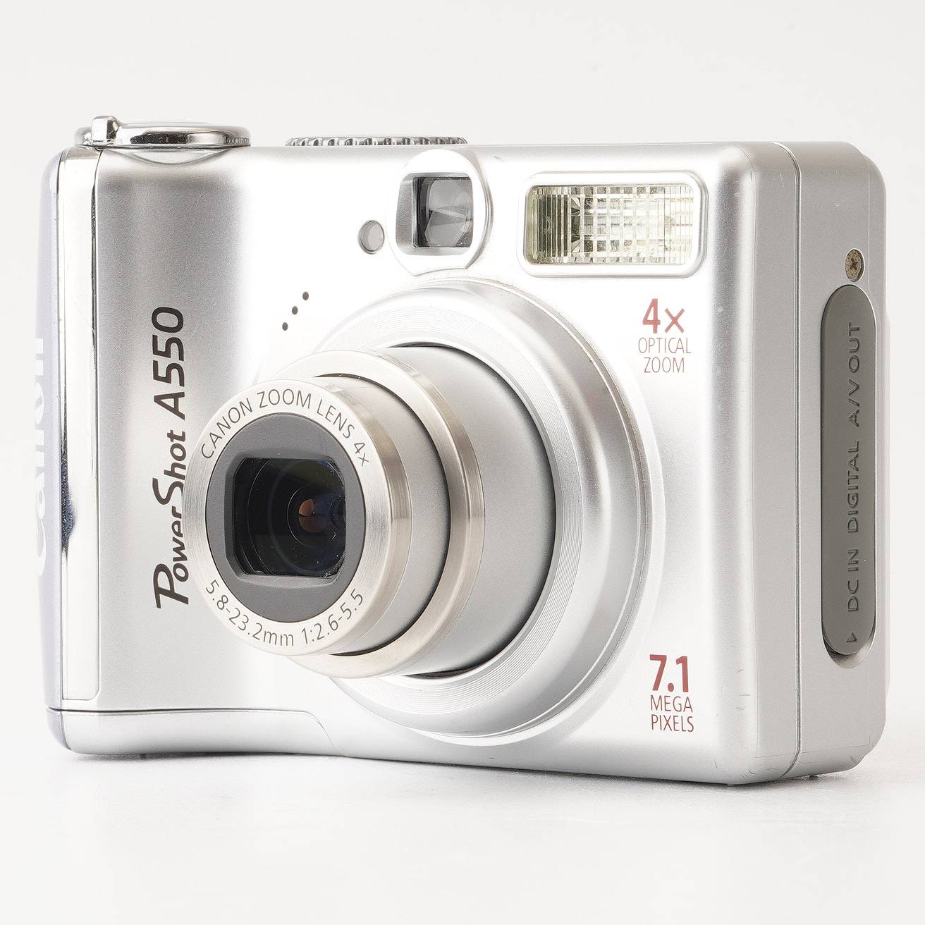 Canon PowerShot A550 / Canon Zoom Lens 4X 5.8-23.2mm f/2.6-5.5