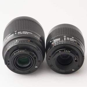 ニコン Nikon AF Nikkor 80-200mm F4.5-5.6 D / Nikon AF Nikkor 35-80mm F4-5.6 D