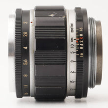 Load image into Gallery viewer, Tokyo Kogaku Topcor-S 50mm f/2 Leica L39 mount
