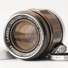 Load image into Gallery viewer, Leotax LEONON 50mm f/2 Leica L39 Mount
