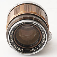 Load image into Gallery viewer, Leotax LEONON 50mm f/2 Leica L39 Mount
