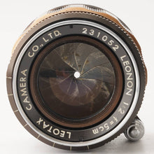 Load image into Gallery viewer, Leotax LEONON 50mm f/2 Leica L39 Mount
