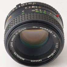 Load image into Gallery viewer, Minolta MC Rokkor-PF 50mm f/1.7 Minolta MC Mount
