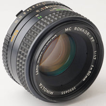 Load image into Gallery viewer, Minolta MC Rokkor-PF 50mm f/1.7 Minolta MC Mount
