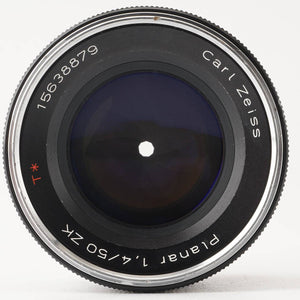 Carl Zeiss Planar 50mm f/1.4 ZK for Pentax K mount