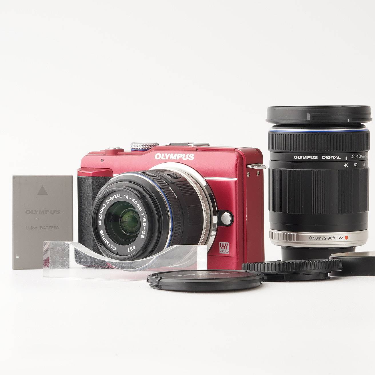オリンパス Olympus PEN E-PL1S レッド / M.ZUIKO DIGITAL 14-42mm F3