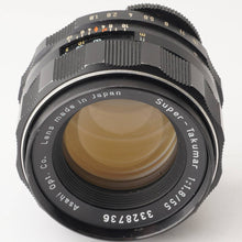 Load image into Gallery viewer, Pentax Asahi Super Takumar 55mm f/1.8 M42 Mount

