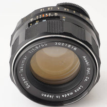 Load image into Gallery viewer, Pentax Asahi Super Takumar 55mm f/1.8 M42 Mount
