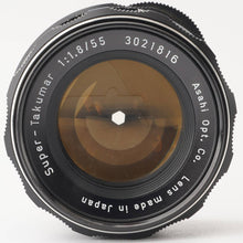 Load image into Gallery viewer, Pentax Asahi Super Takumar 55mm f/1.8 M42 Mount
