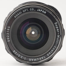 Load image into Gallery viewer, Pentax Asahi Super-Multi-Coated TAKUMAR 28mm f/3.5 M42 Mount

