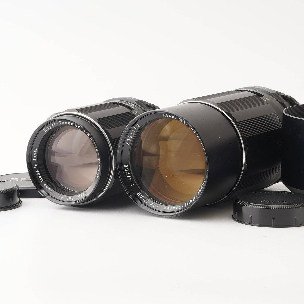 Pentax Asahi Super Takumar 135mm f/3.5 / Asahi SMC TAKUMAR 200mm f/4 M42 Mount