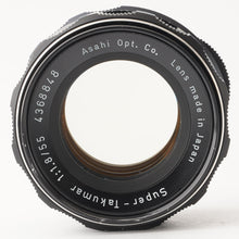 Load image into Gallery viewer, Pentax Asahi Super Takumar 55mm f/1.8 M42 Mount
