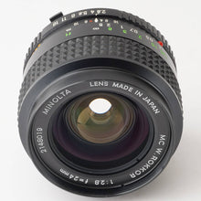 Load image into Gallery viewer, Minolta MC W.ROKKOR 24mm f/2.8 MC Mount
