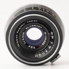 Load image into Gallery viewer, Nikon W-NIKKOR C 3.5cm 35mm f/2.5 S Mount
