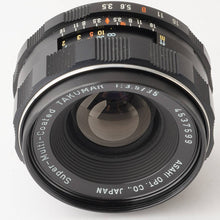 Load image into Gallery viewer, Pentax Asahi Super-Multi-Coated TAKUMAR 35mm f/3.5 M42 Mount
