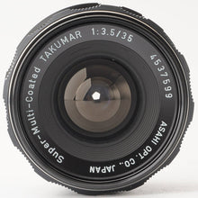 Load image into Gallery viewer, Pentax Asahi Super-Multi-Coated TAKUMAR 35mm f/3.5 M42 Mount
