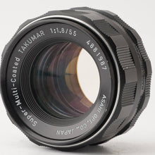 Load image into Gallery viewer, Pentax Asahi Super Multi Coated TAKUMAR 55mm f/1.8 M42 Mount

