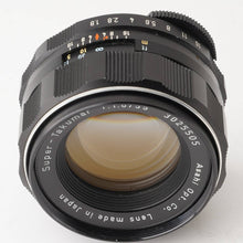 Load image into Gallery viewer, Pentax Asahi Super Takumar 55mm f/1.8 M42 Mount
