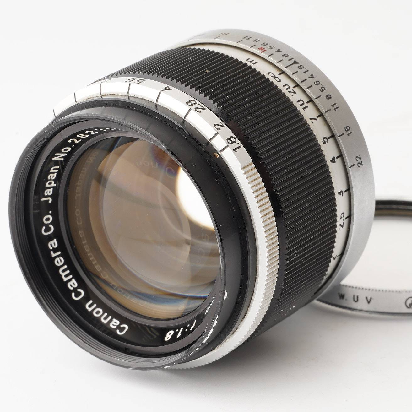 Canon 50mm F/1.8 I ライカＬ３９レンズ, フィルター付整備済 EF 50mm f⁄1.8 STM CANON LENS 50mm f : 1.8 L39 ライカマウント