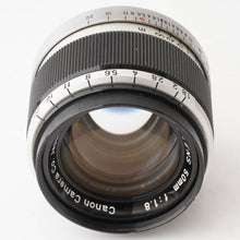 画像をギャラリービューアに読み込む, キヤノン Canon 50mm F1.8 L39 LTM
