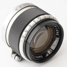 画像をギャラリービューアに読み込む, キヤノン Canon 50mm F1.8 L39 LTM
