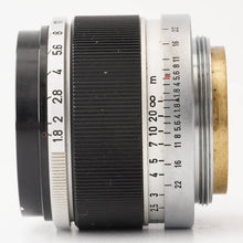 画像をギャラリービューアに読み込む, キヤノン Canon 50mm F1.8 L39 LTM
