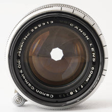 画像をギャラリービューアに読み込む, キヤノン Canon 50mm F1.8 L39 LTM

