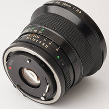 画像をギャラリービューアに読み込む, キヤノン Canon New FD 20mm F2.8
