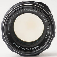 Load image into Gallery viewer, Pentax Asahi Super-Multi-Coated Takumar 50mm f/1.4
