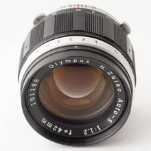 Load image into Gallery viewer, Olympus H.Zuiko Auto-S 42mm f/1.2
