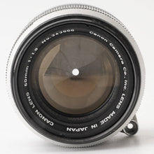 画像をギャラリービューアに読み込む, キヤノン Canon 50mm F1.8 ライカ L39 マウント
