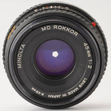 画像をギャラリービューアに読み込む, ミノルタ Minolta MD Rokkor 45mm F2
