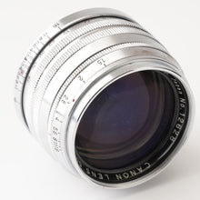 画像をギャラリービューアに読み込む, キヤノン Canon 50mm F1.5 ライカ L39 マウント
