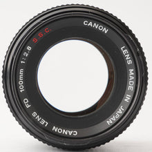 画像をギャラリービューアに読み込む, キヤノン Canon FD 100mm F2.8 S.S.C.
