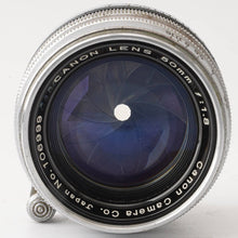 画像をギャラリービューアに読み込む, キヤノン Canon 50mm F1.8 ライカ L39マウント
