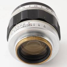 画像をギャラリービューアに読み込む, キヤノン Canon 50mm F1.4 ライカ L39 マウント
