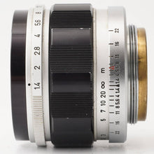 画像をギャラリービューアに読み込む, キヤノン Canon 50mm F1.4 ライカ L39 マウント
