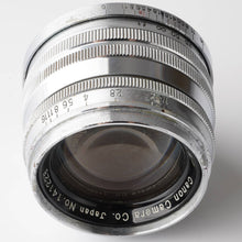 画像をギャラリービューアに読み込む, キヤノン Canon 50mm F1.8 ライカ L39 マウント
