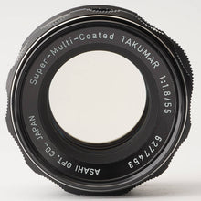 Load image into Gallery viewer, Pentax Asahi SMC TAKUMAR  55mm f/1.8 M42 Mount
