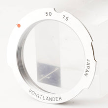 画像をギャラリービューアに読み込む, フォクトレンダー Voigtlander  L39 Mマウント アダプターリング  50/75
