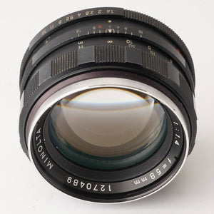 Minolta AUTO ROKKOR-PF 58mm f/1.4 MC Mount