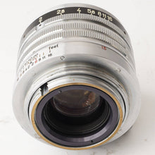 画像をギャラリービューアに読み込む, ニコン 日本光学 Nippon Kogaku Nikkor-H C 5cm f/2 ライカ L39 マウント 黒帯
