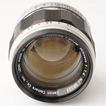 画像をギャラリービューアに読み込む, キヤノン Canon 50mm F1.4 ライカ L39マウント
