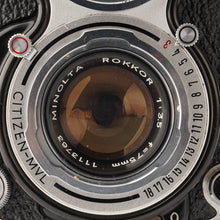 画像をギャラリービューアに読み込む, ミノルタ Minolta AUTOCORD 後期型 / ROKKOR 75mm F3.5 二眼レフカメラ
